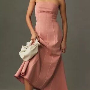 Anthropologie Pilcro strapless midi dress NWT